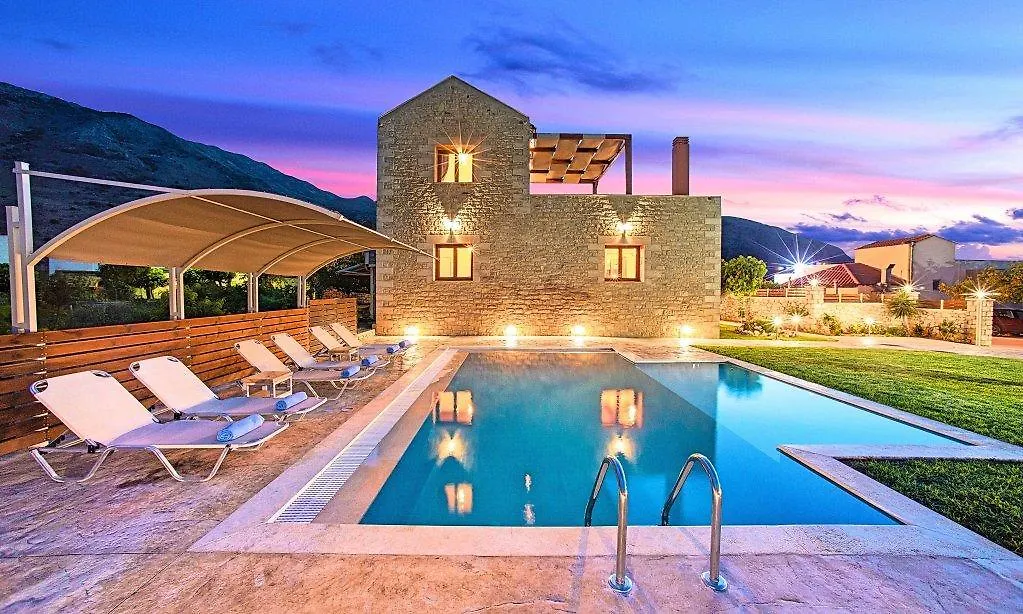 Cretan Sunrise Villa Heated Pool-1